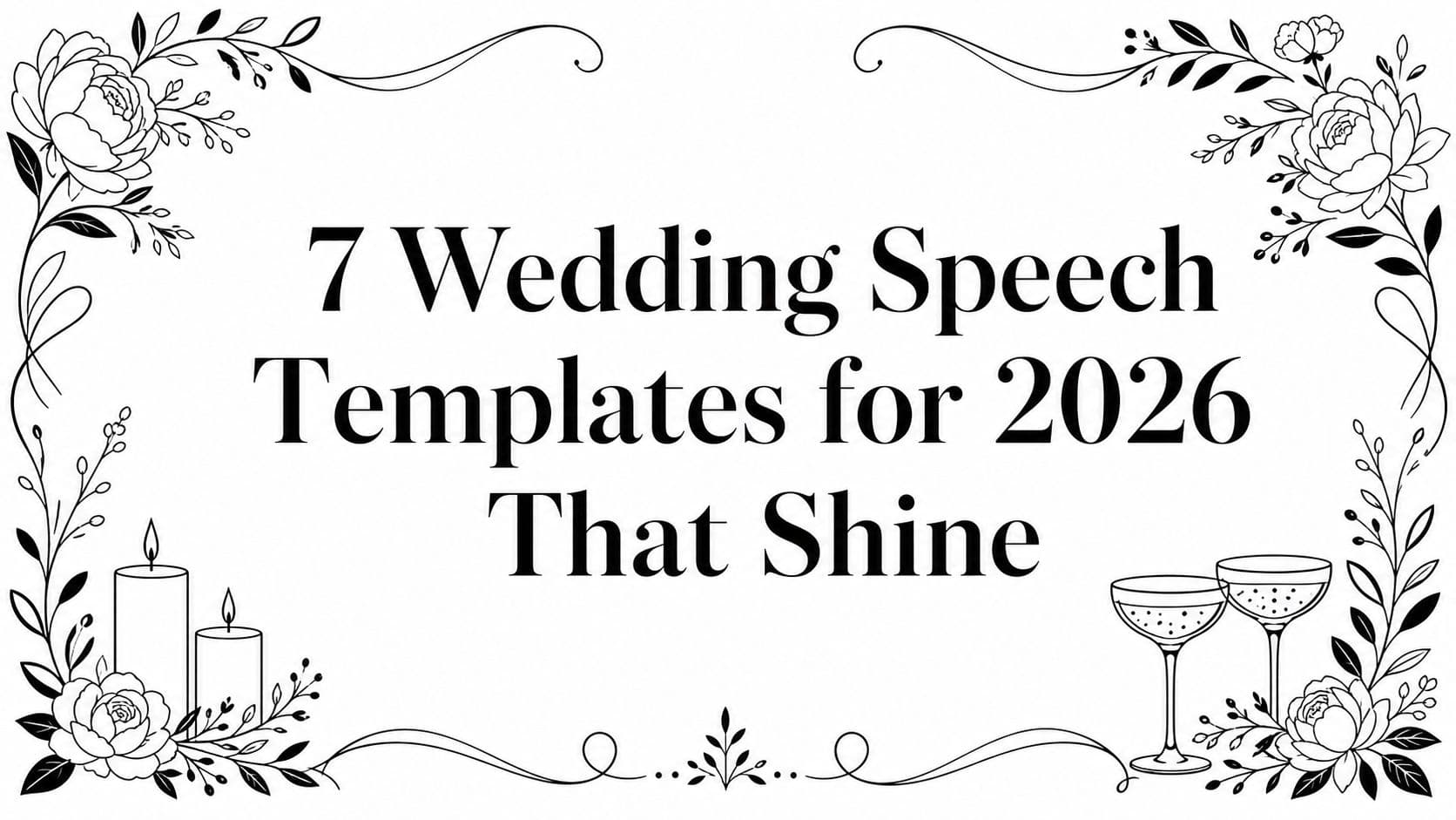 7 Wedding Speech Templates for 2026 That Shine