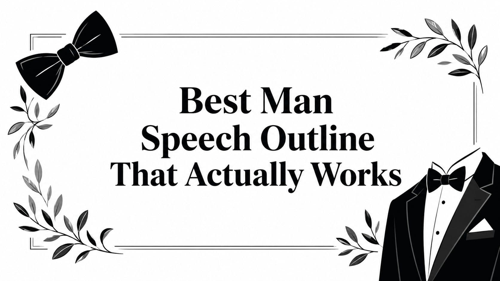Best Man Speech Outline That Actually Works