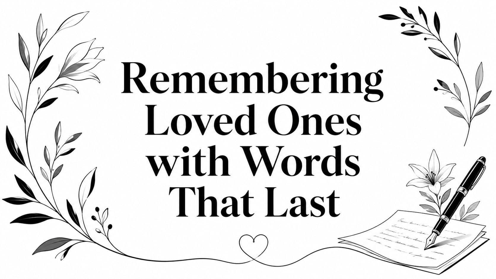 Remembering Loved Ones with Words That Last