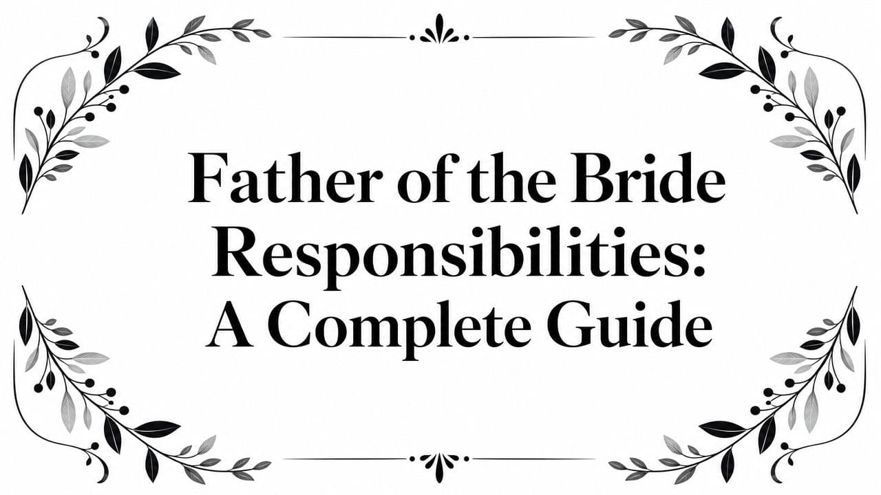 Father of the Bride Responsibilities: A Complete Guide