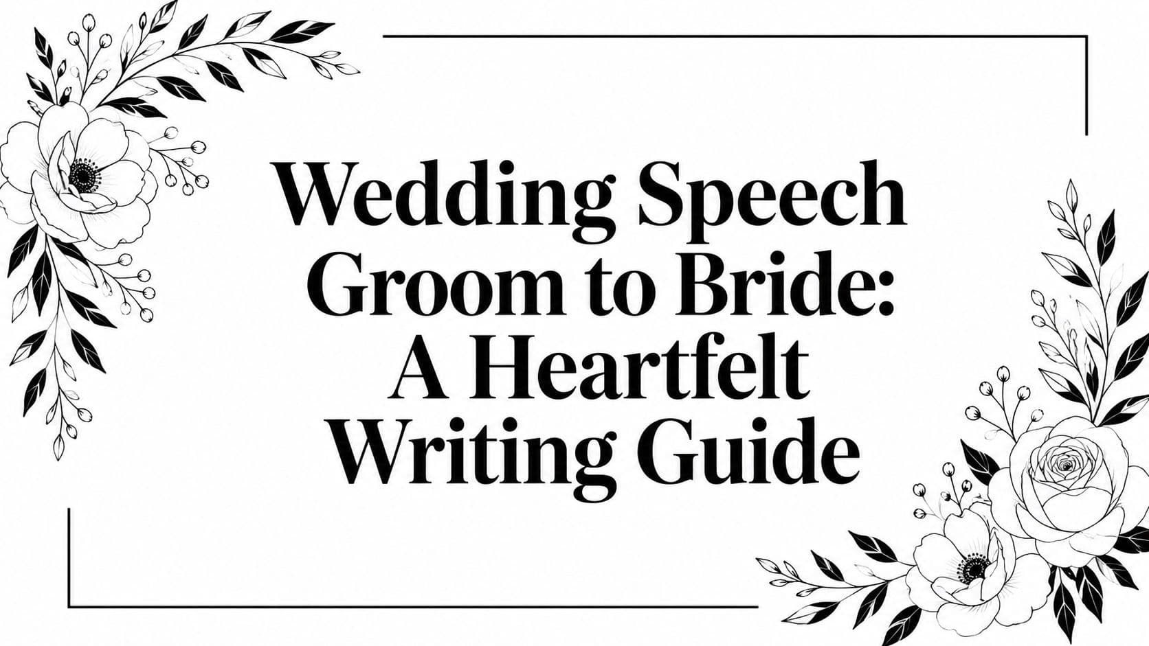 Wedding Speech Groom to Bride: A Heartfelt Writing Guide
